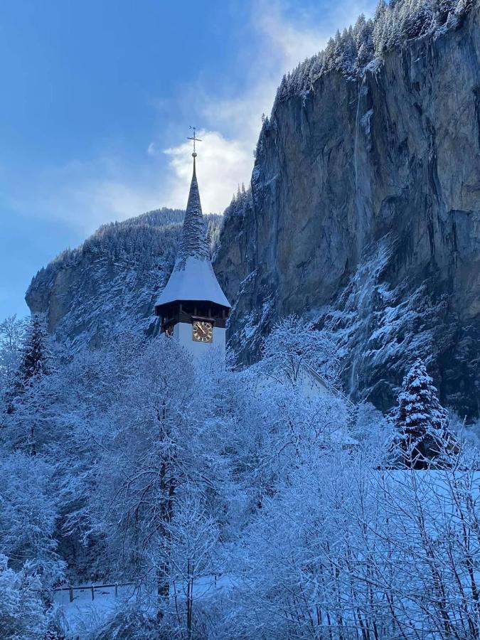 Ferienwohnung Talhaus Lauterbrunnen Buitenkant foto